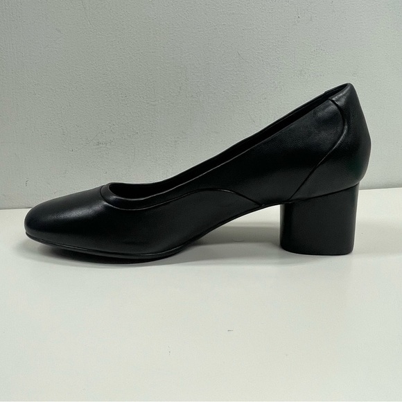 New Clarks Un Cosmo Step Womens Pumps Black Leather Size 11 - Picture 7 of 14